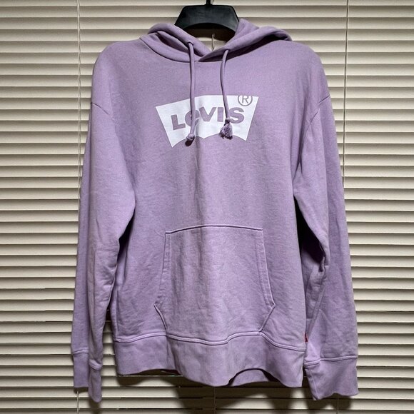 Levi's Mauve Purple Logo Hoodie Size S - Picture 1 of 4